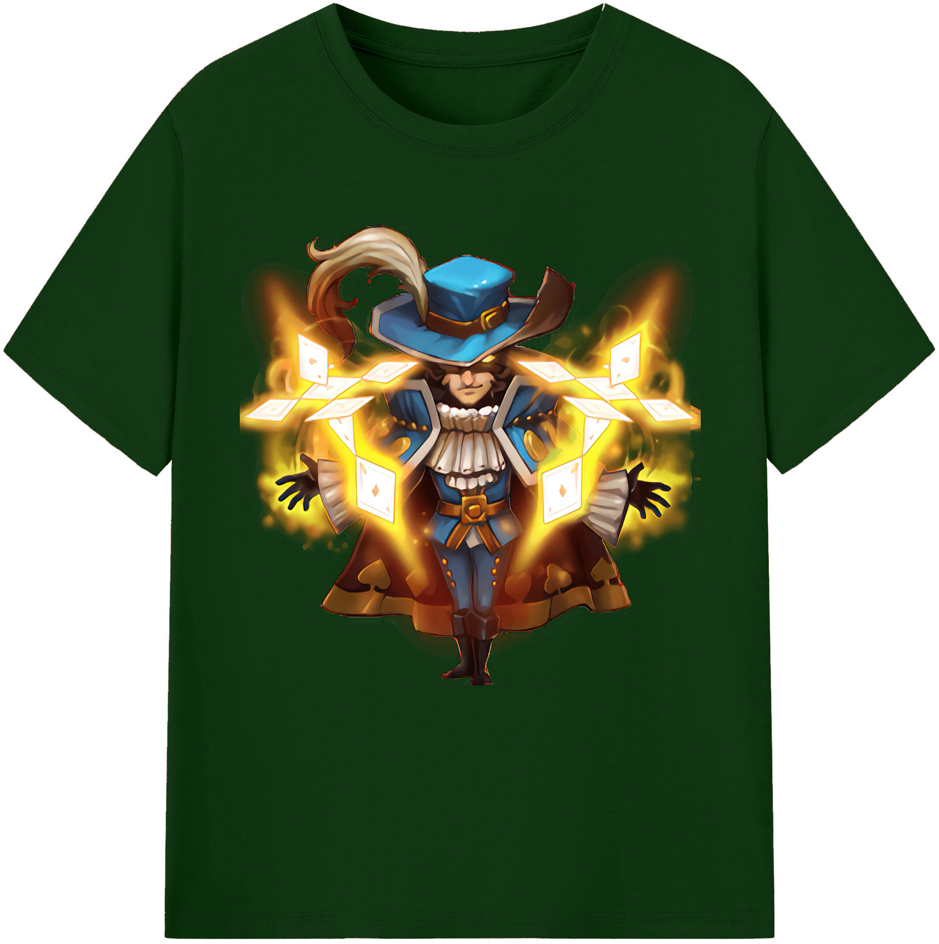 リーグ・オブ・レジェンド League of Legends LOL 綿100％半袖Tシャツ（フロントプリント）